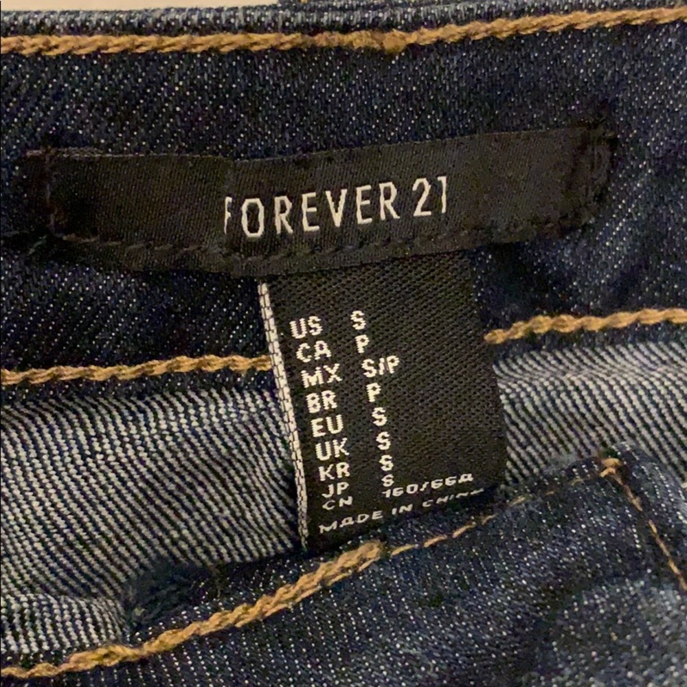 NWOT Forever 21 Denim Button Mini Skirt - Picture 5 of 6